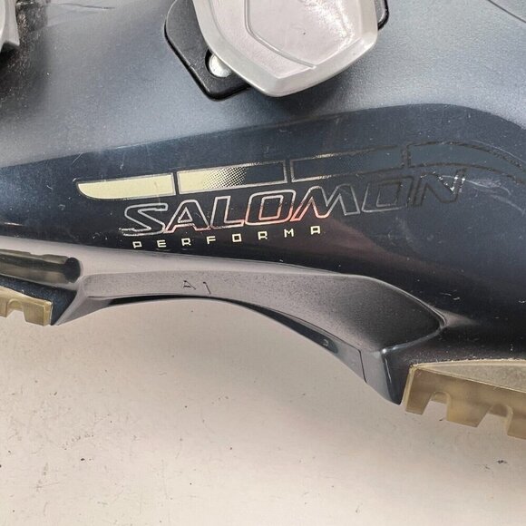 Salomon Performa Auto Fit Men Size 9.5 Grey Gun Metal 4 Buckle Winter Ski Boot - Picture 10 of 14